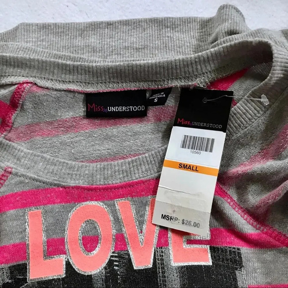Miss Understood NWT Lightweight Sweatshirt Girls S (6/7) - Picture 5 of 7